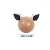 Hooks Ins Punch-Free Wooden Hook Children'S Room Decoration Home Accessories Cartoon Animal Head Wall Storage Organizer