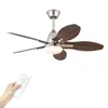 European Style Ceiling Fan With Light Remote Control And High Power DC Motor 26W LED Three Color Source Ideal For Bedroom