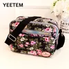 Shoulder Bags Fashion Floral Multicolor Printed Canvas Ladies Messenger Bag Trend Nylon Casual Elder Gift