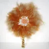 Decorative Figurines Western Style Wedding Holding A Feather Fan Who Props Color Ostrich Hair Circle Of Fans