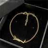 Luxury Designer Jewelry Pendant Necklaces Wedding Party Bracelets Jewellery Chain Brand Simple Letter Women Ornaments Gold Necklace OZK6