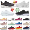 Top Fashion Mesh Cloud Athletic Jogging Running Shoes Clifton 9 Bondi 8 Platform Women Mens Trainers Carbon X 2 Free People Triple White Black Outdoor Sports Sneakers