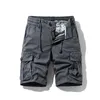 Herren-Shorts, mehrfarbig, Arbeitskleidung, locker, gerade, Kletterhose, lässig, vielseitig, mit mehreren Taschen, Schnürung, kurz geschnitten