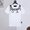 5A Mens TSHIRT PP 두개골 다이아몬드 T 셔츠 독일 브랜드 럭셔리 디자이너 편지 3D 달러 베어 인쇄 폴로 인쇄 폴로스 남성 ​​여성 두개골