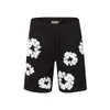 2024 Printemps Été Hommes Shorts Kanyes Fleur Style Mousse Coton T-shirt À Manches Courtes High Street Pantalon Court Lâche Pour Hommes Et Femmes