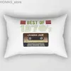 Placow Case Retro Audio Tape Plush Casedecorative Case for Sofa Cushion Covers 40*40 60*60 30*50 Dekoracja domu w salonie Y240407