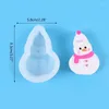 Baking Tools Exquisite Snowman Fondant Mold Chocolate Cake Decorating Christmas