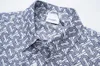 Mäns korta ärm Hawaiian skjorta mode strandskjorta singelbröst stora tryck brev siden twill bowling casual skjorta simning mäns sommarklänning skjorta #33