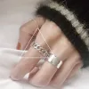 Band Rings Roman Numeral Open Index Finger Ring 925 Sterling Sier Ins Trendy Hip Hop Cool Wind Make Old Simple Girl Vzdp2045594 Drop D Dhy7B