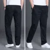 Pantalons larges pour hommes Pantalons larges décontractés Fat Guy Pantalons fins Tube droit Pantalons de travail