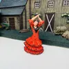Estatuetas decorativas espanha 3d resina flamenco dançarino ornamentos decoração diy escultura de mesa artigos artesanato presentes