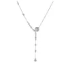 Pendentif Colliers Lariat Style Camellia Fleur Gland Collier En Larme Pour Cadeau De Mariée Accessoire Drop Livraison Bijoux Pendentifs Dhk7N