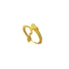 Cluster Rings KOFSAC Cute Gold Color Dragon Ring 925 Sterling Silver Finger Jewelry For Women 2024 Chinese Zodiac Year Accessories