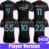 2024 25 New York City FC Fußballtrikots Spielerversion Herren BAKRAR S.RODRIGUEZ MIJATOVIC KEATON ILENIC Away Black O'TOOLE Kurzarm-Fußballtrikots