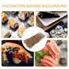 Zestawy naczyń obiadowych 3 szt. El Restauracja Tablica Sashimi Tło Bamboo Decor do sushi taca Unikalne tło jedwabne drewno