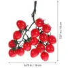 Party Decoration Artificial Simulated Cherry Tomatoes Child Decor Fruit Pvc Decorative Po Props