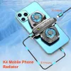 Spelare Universal Mobile Telefon Radiator Game Cooler Portable Fan Cooling Heat Sink Cooling Fan GamePad Holder Stand Radiator