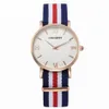 CAGARNY Horloges Damesmode Quartzc horloge Klok Vrouw Rose Goud Ultra Dunne Kast Nylon Horlogeband Casual Ladies214o