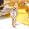 Wristwatches Luxury Ladies Watches Stainless Steel Alloy Bracelet Diamonds 30M Water Resistance Fashion Women Quartz Wrist Watch Silver