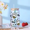 Raamstickers UV DTF Kleurrijke Vlinder Lady Beetle Weegbree Blad Gedrukt Voor 16oz Libbey Bril Wraps Flessen Cup Kan D6200