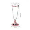 Vinglas 6st/set engångsglas Röd glasplast Champagne Flutes Cocktail Goblet Bar Drink Cup Wedding Party Supplies150 ml