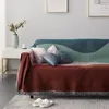 Ins Contrast kolor boho tkany koc odwracalny sofa okładka do łóżka na zewnątrz kemping piknikowy dywan gobelin dekoracja 240325