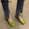 Mary Jane Shoes Buckle مضخات النساء الكعوب السميكة الأنيقة مربعة ضحلة أحذية أزياء الأحذية في الهواء الطلق الأحذية 240328