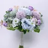 Wedding Flowers Morandi Color Bride Bouquet Rose Artifical Marriage Holding El Party