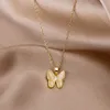 Modebus Popular Japans en accessoires Wit Beimu Butterfly ketting Spicy Girl Simple Collar Chain Fairy met logo