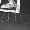 Pendant Necklaces A new Korean sweet colored necklace with Bohemian seed beaded edges suitable for women girls and fashionable jewelryL2404