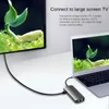 USB 3.1 Type-Cハブからアダプター4K Thunderbolt 3 USB Cハブハブ付き3.0 TF SDリーダースロットPD MacBook Pro/Air 2020