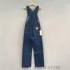 Men's Jeans Bob Dong 40s Three-In-One Wabash Striped Overalls Vintage High Back Denim Pants Retro Trousers