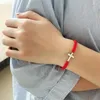 Braccialetti con ciondoli Corda decorativa a mano con pendente a croce intrecciata a mano in stile minimalista, adatta per i regali di gioielli con bracciale da indossare quotidianamente