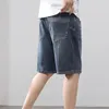 Men's Shorts Vintage Loose Straight Casual Denim Summer Youthful Vitality Clothing Commute Fashion Pockets Spliced Knee Pants