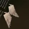 European and American style tassel earrings detachable snake bone chain line tassel earrings high-end feel fashion show magazine style personality trend AB68