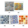 Väggklistermärken retro mosaikplattor PVC 10 10 cm vattentät självhäftande för kök badrum antik
