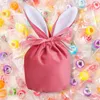 Confezione regalo Borse pasquali creative Orecchie Borsa in velluto Scatola Zucchero Caramelle nuziali Decorazioni carine