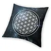 Kussen Flower Of Life Sierhoes Decoratie Spirituele Meditatie Heilige Geometrie Cover 40x40 Kussensloop voor woonkamer