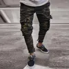 Herenbroek Legerstijl Camouflage Print Slim Fit Lente Heren Casual Rechte Lange Broek Cargo Wandelen Jacht Combat Broek