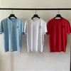 Vêtements pour hommes T-shirts à manches courtes Polos T-shirts pour hommes Hommes d'été en coton décontracté T-shirt brodé en vrac Homme Mode Couleur unie Col rond Top Vêtements masculins