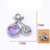 Charms WZNB 10 Uds. Colgante de aleación de fruta de cereza de cristal para hacer joyas, pendientes hechos a mano, suministros de collar, accesorios de bricolaje