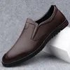 Scarpe casual Mocassini da uomo neri Mocassini morbidi e traspiranti Uomo Scarpe da barca in pelle di alta qualità Guida maschile