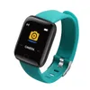 D13 Smart Watch Electronic Sports SmartWatch Fitness Tracker pour Android Smartphone 116 Plus Bracelet Color Screen Bluetooth Rappel Séquence cardiaque Pression artérielle