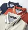 Mannen Polo's 2024 Diku Shirt Zijde Mannen Zomer Korte Mouw Ademend Dunne Borduren Kwaliteit Big Size M-3XL