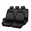 2024 Four Seasons Universal Full Car Seat Cushion Protection Cover Luxury Quality Leather Carシートカバー快適な車のアクセサリー