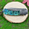 New A6706 High Quality Flipper Folding Knife Damascus Steel Blade Abalone Shell Handle Ball Bearing Outdoor Camping Hiking EDC Folder Knives