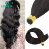 Estensioni Capelli alla cheratina Estensioni dei capelli con punta I Capelli umani Pre incollati Estensioni dei capelli con punta I Fusione Lisci Capelli umani Remy con punta I 12"26"