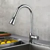 Robinets de cuisine Robinet chromé Sier Poignée unique Pl Out Trou de robinet Pivotant 360 ​​degrés Mélangeur d'eau Drop Livraison Accueil Douches de jardin Accs Dhiwm