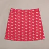 Red And White Heart Skirt Valentines Hearts Vintage Mini Skirts Summer Highwaisted Graphic Korean Fashion Casual Big Size 240401