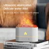 Diffuseur d'huile d'arôme volcanique de lave de 250 ml avec lampe à flamme colorée USB diffuseur de parfum d'humidificateur d'air d'aromathérapie ultrasonique 240321